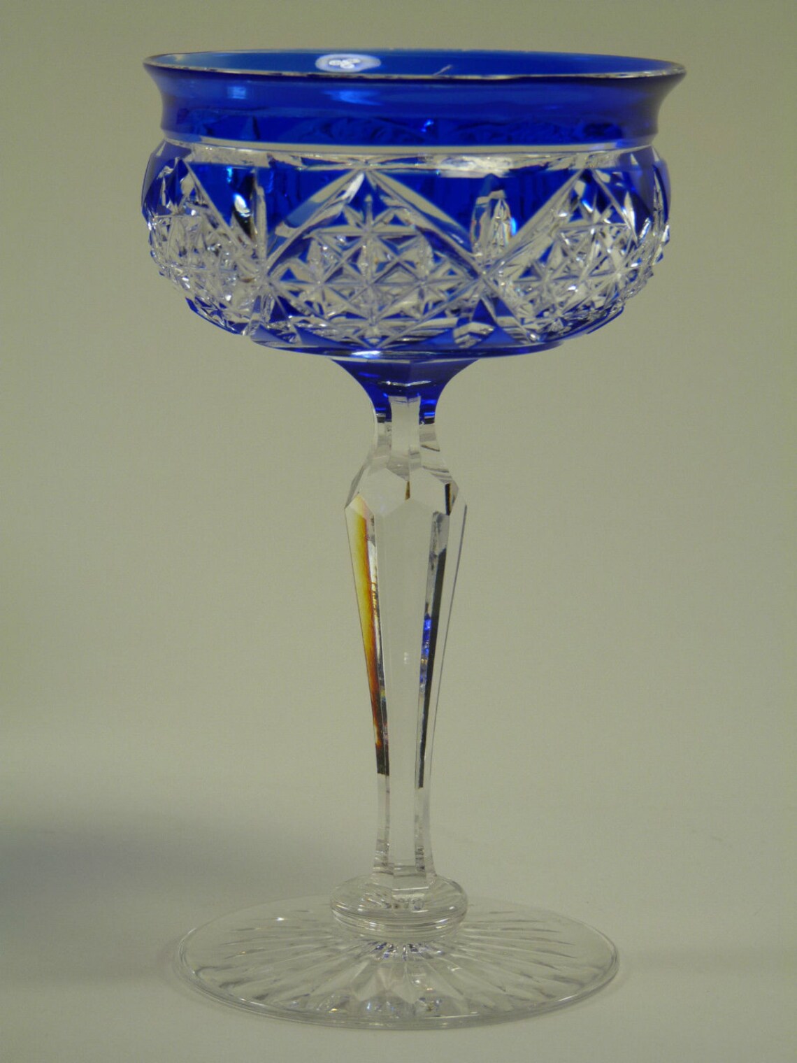 TUDOR Crystal Coloured Cocktail Glasses Set of 6 Etsy