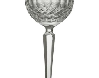 WATERFORD Crystal - COLLEEN Cut - Hock Wine Glass / Glasses - 7 1/4&quot;