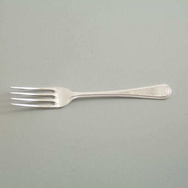 EPNS A1 Silver Plate Cutlery - BEAD Design - Dessert Fork / Forks - 7"