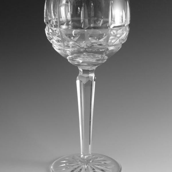 WATERFORD Crystal - KYLEMORE Cut - Hock Wine Glass / Glasses - 7 3/8"