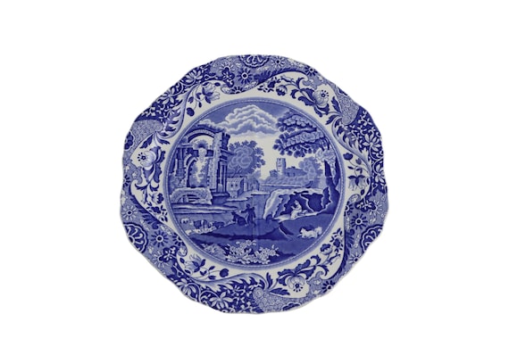 スポード ブルーイタリアン サンドイッチプレート 英国スポードの