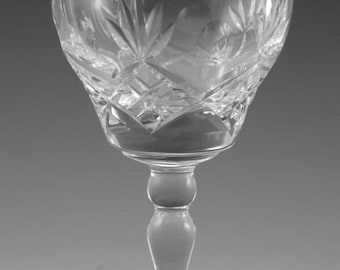 Royal BRIERLEY Crystal - ELIZABETH Cut - Wine Glass / Glasses - 4 3/4" (2nd)