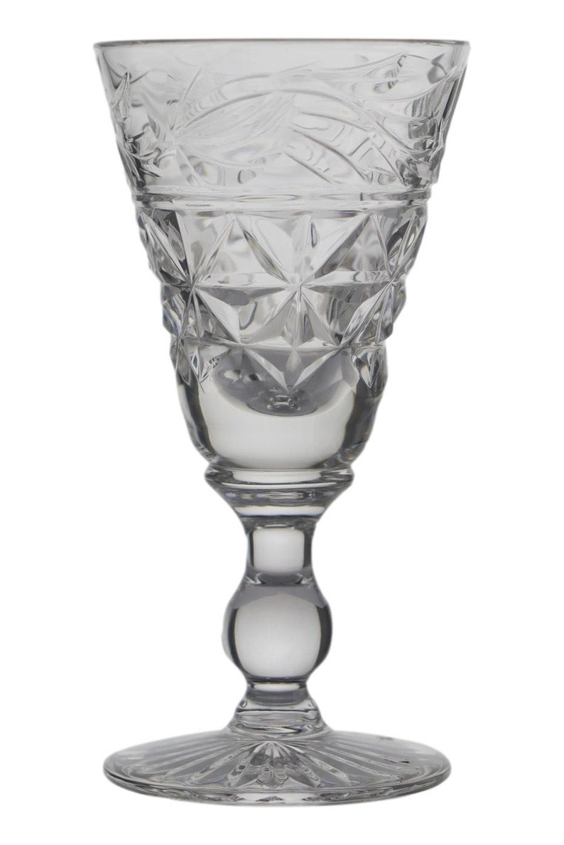 STUART Crystal MANSFIELD Cut Liqueur Glass / Glasses 3 1/8 image 2