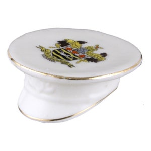 Arcadian China Crested WW1 Model of a Service Dress Cap BLACKPOOL Crest