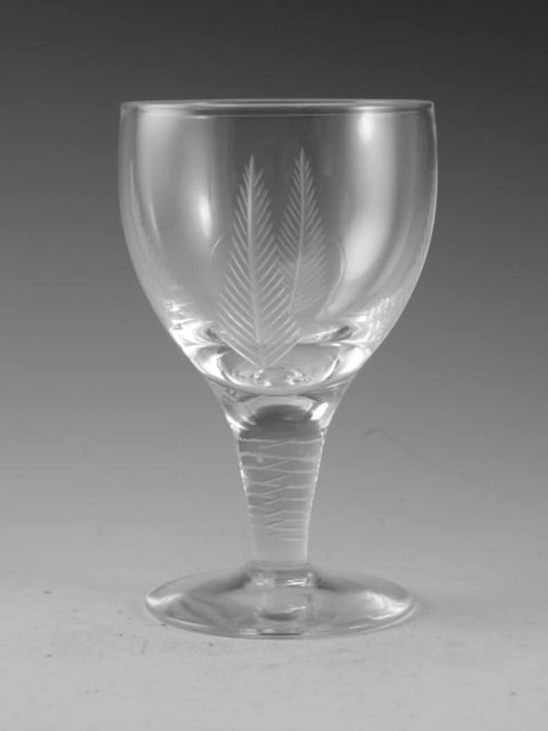STUART Crystal WOODCHESTER Cut Wine Glass / Glasses 4 Etsy UK