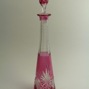 VAL St LAMBERT Crystal - EURYDICE Cut - Liqueur Decanter - 13 3/4&quot;