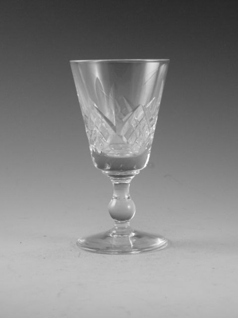 STUART Crystal GLENGARRY Cut Sherry Glass / Glasses Etsy