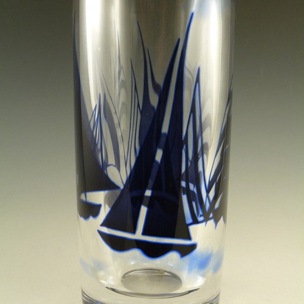 ORREFORS Glass - Olle Alberius - Graal Vase - Regatta - 9 1/2"