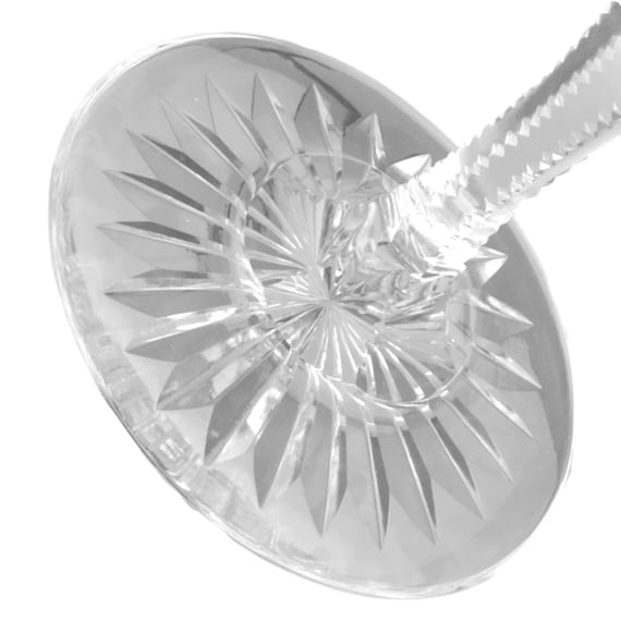 VAL St LAMBERT Crystal - MUNSTER Cut - Set 6 Hock Wine Glass