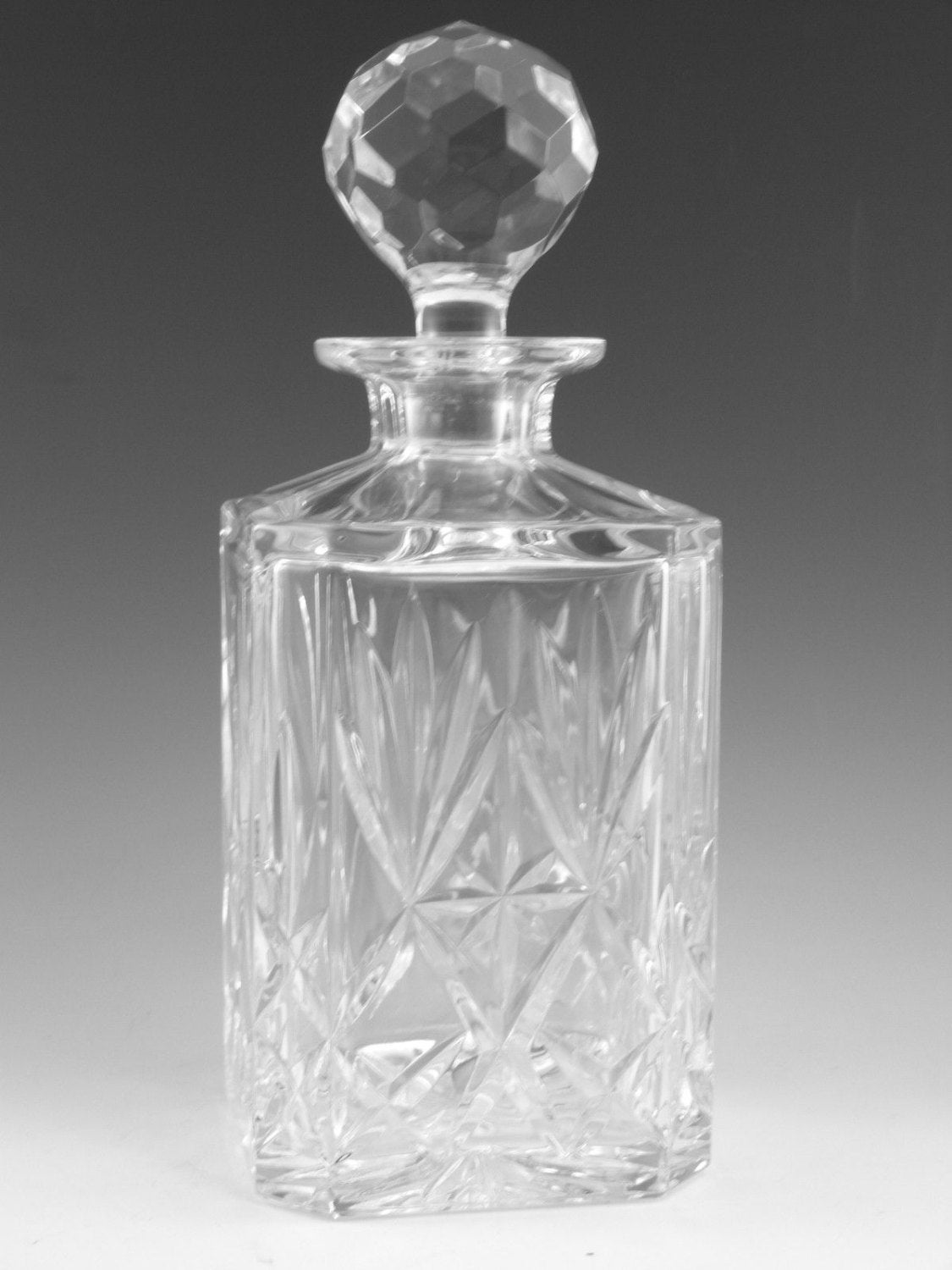 EDINBURGH Crystal DUET Cut Square Whisky Decanter 9 Etsy