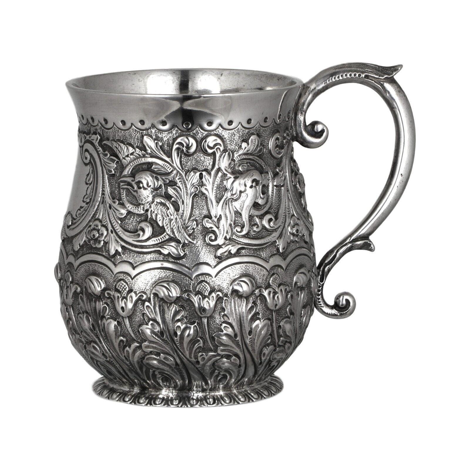 ANTIQUE - Sterling Silver - Wakely & Wheeler Victorian Christening