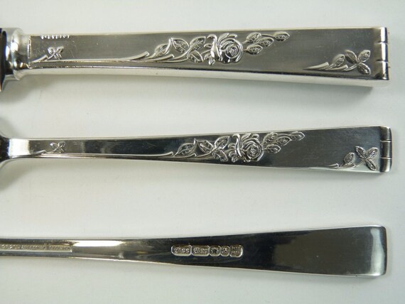 【Smith Seymour】 キングスパターンのディナーセット 6名用26本組 Smith SEYMOUR カトラリー - ROSE GARDEN デザイン - ディナーフォーク