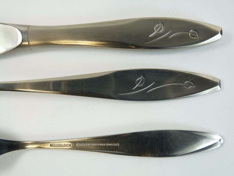 George BUTLER Cutlery DESTINY FLOWER 8 Dinner Fork Forks