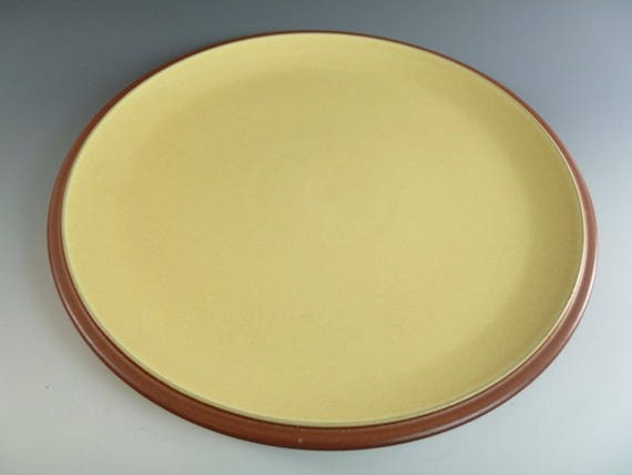 DENBY Pottery JUICE Lemon Dinner Plate / Plates 10 DENBY Pottery JUICE Lemon Dinner Plate / Plates 10