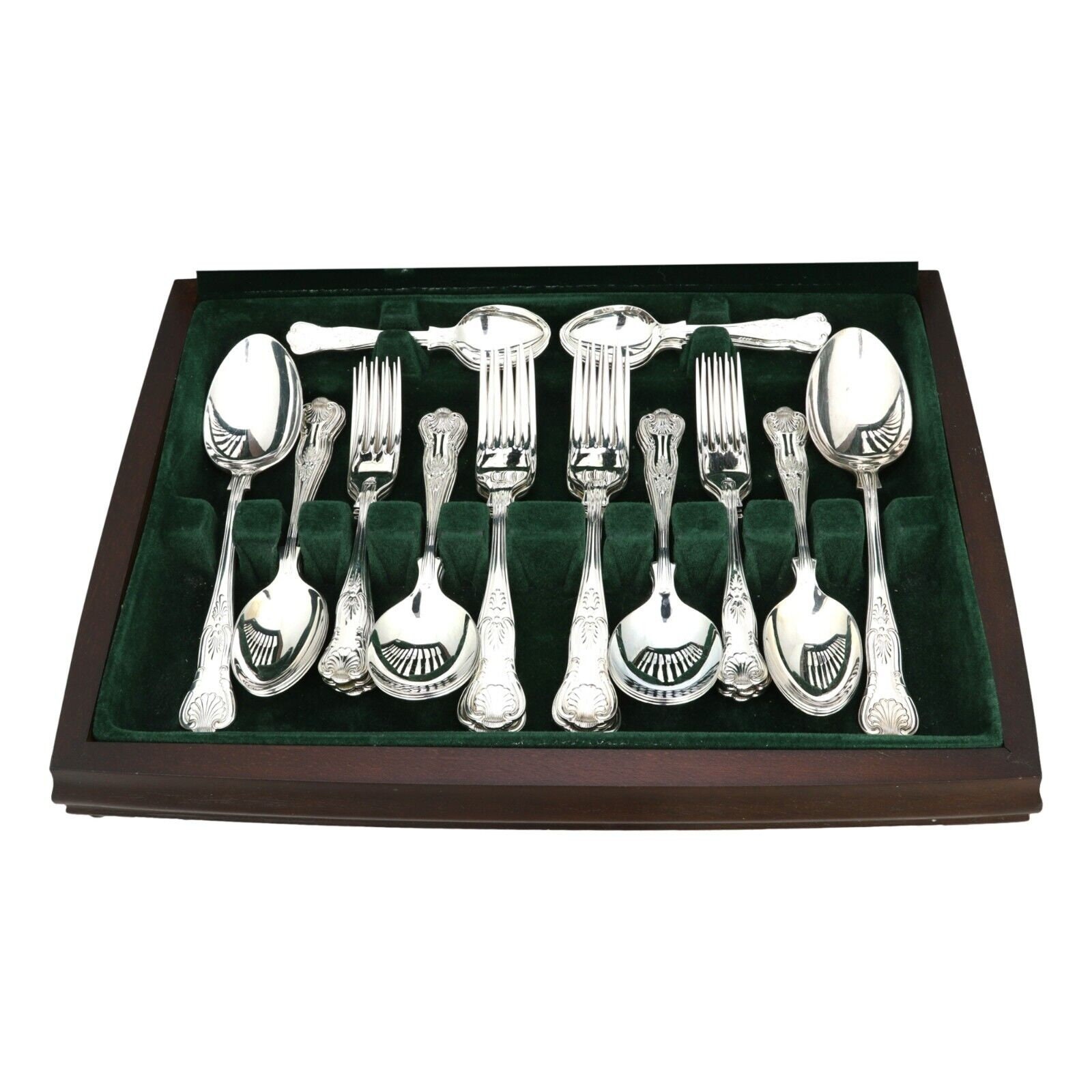 GEORGE BUTLER Silver Plate - EPNS Kings Pattern - 44 Piece