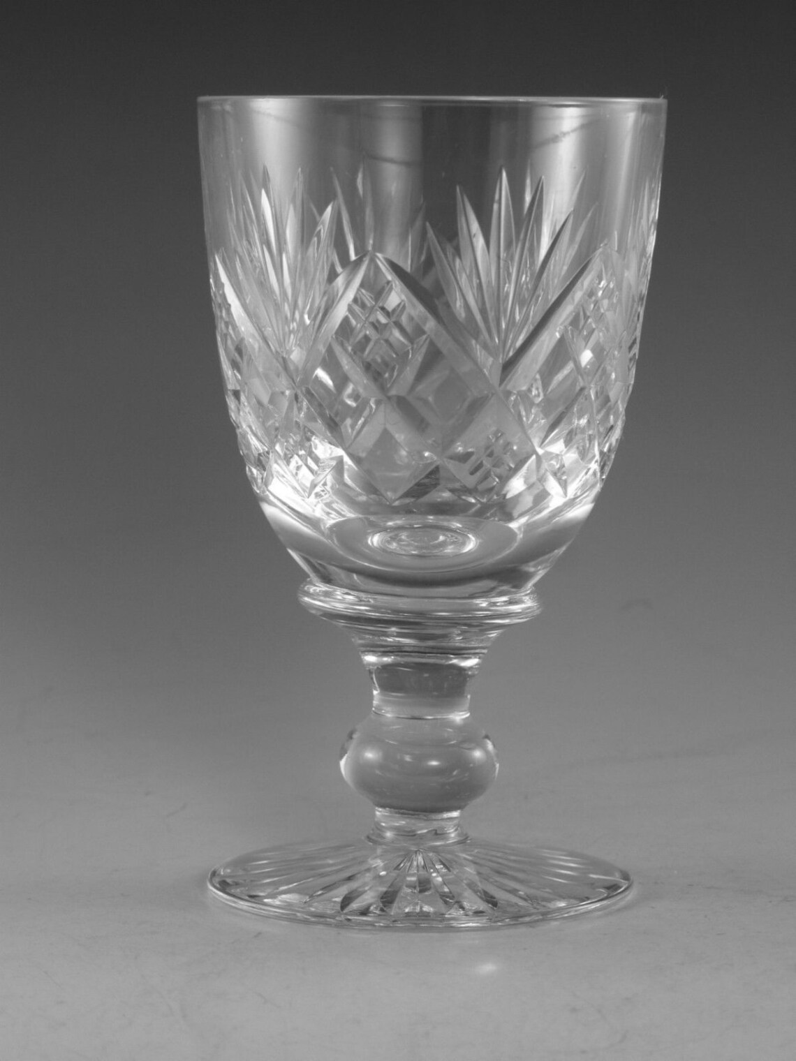 TUDOR Crystal KNYGHTON Cut Small Wine Glass / Glasses 4 Etsy