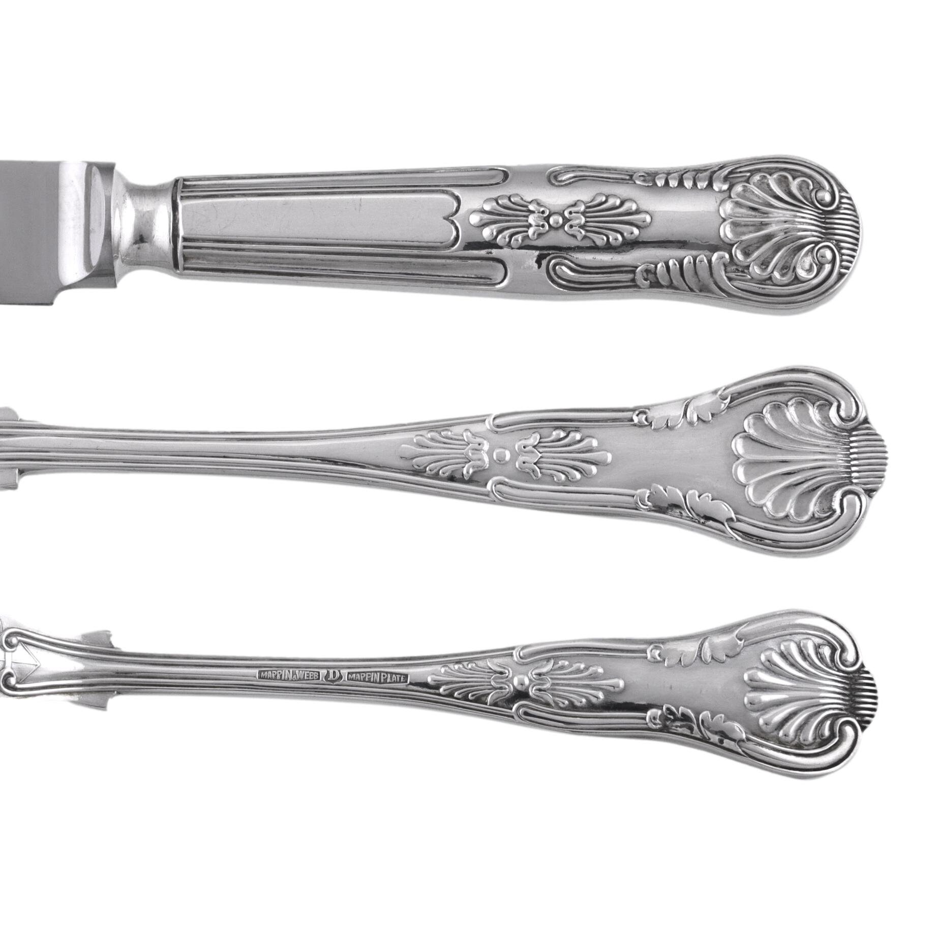 MAPPIN & WEBB Cutlery - KINGS Pattern - Dinner Knife / Knives - 9
