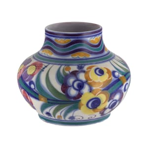 POOLE Pottery Carter Stabler Adams Vase YO Pattern 5 1/2&quot; 14cm 1927-45 Art Deco