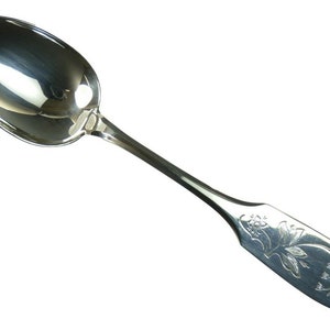 GAB / Mema Silver Cutlery - FINNMYRTEN - Spoon / Spoons - 6 7/8&quot; / 17.5 cm