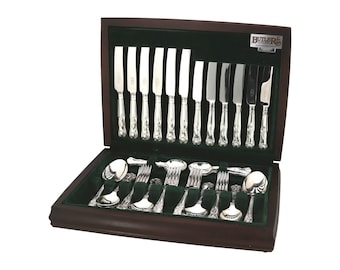 Nice 8 Setting Arthur Price Silver Plated 84 Piece Cutlery Canteen