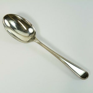 WALKER & HALL Cutlery - BEAD Pattern - Dessert Spoon / Spoons - 7 1/8"