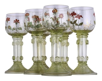 Fritz Heckert , Pair of Hock Roemers 1890/1910 ( GC1544 ) - Etsy