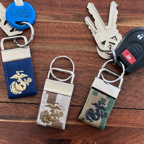 Key Fob-EGA-Eagle Globe Anchor- USMC-United States Marine Corps-Marine Mom-Marine Wife-Valentines Day -Military-Marine Corps Birthday-Vet