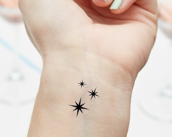 Tatouage temporaire Sparkle, Stardust, (Ensemble de 6)