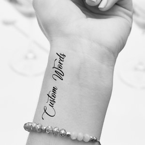 Individuelle temporäre Tattoos für Männer und Frauen (3er Set)