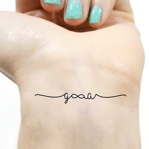 Tatuaje temporal personalizado, iniciales para niños o parejas (juego de 3)