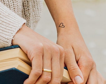 Temporary Tattoo Women Tiny Heart (Set of 20)