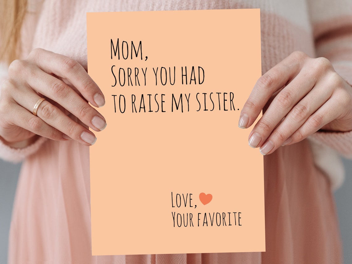Funny Mothers Day Card PRINTABLE DOWNLOAD - Etsy