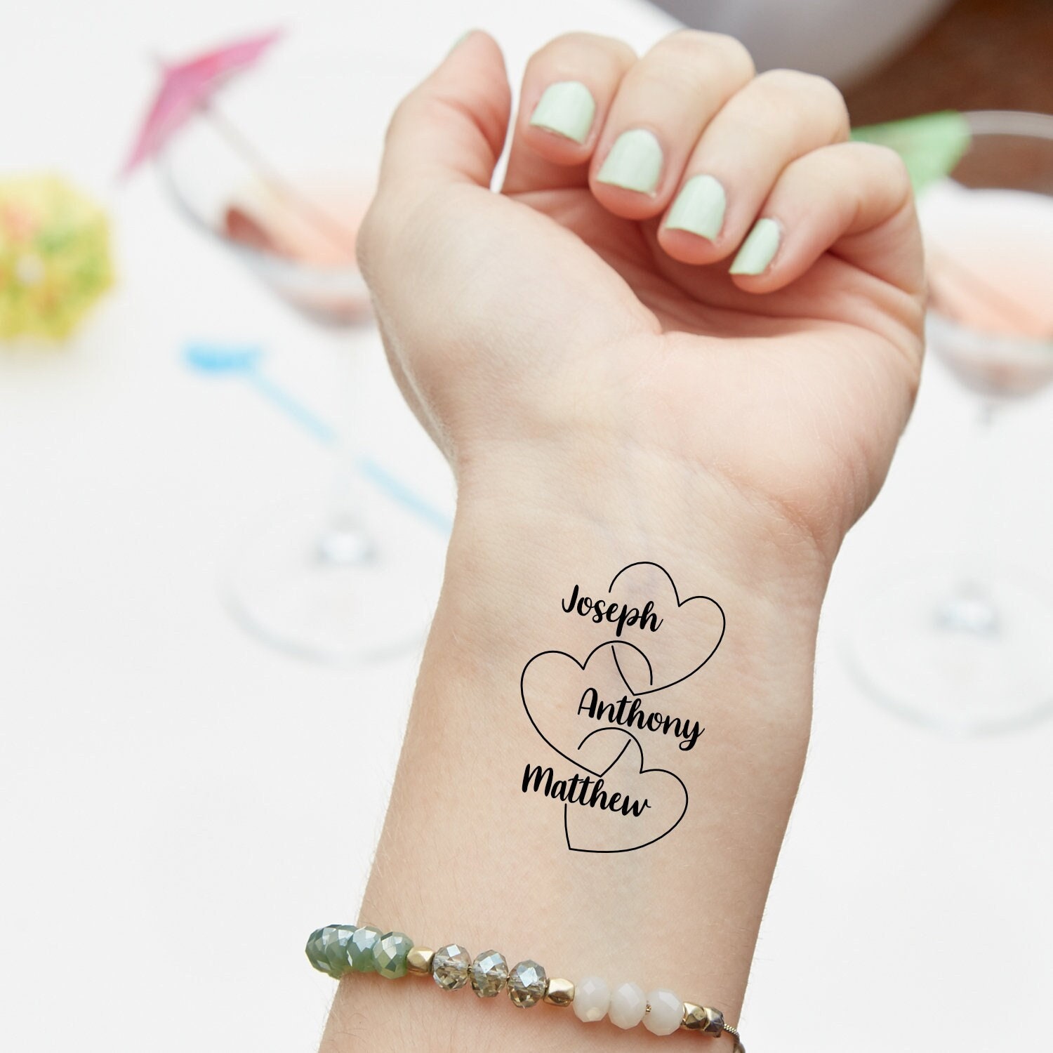 8 tatuaggi da personalizzare - Cuore d'amore per il compleanno del tuo  bambino - Annikids