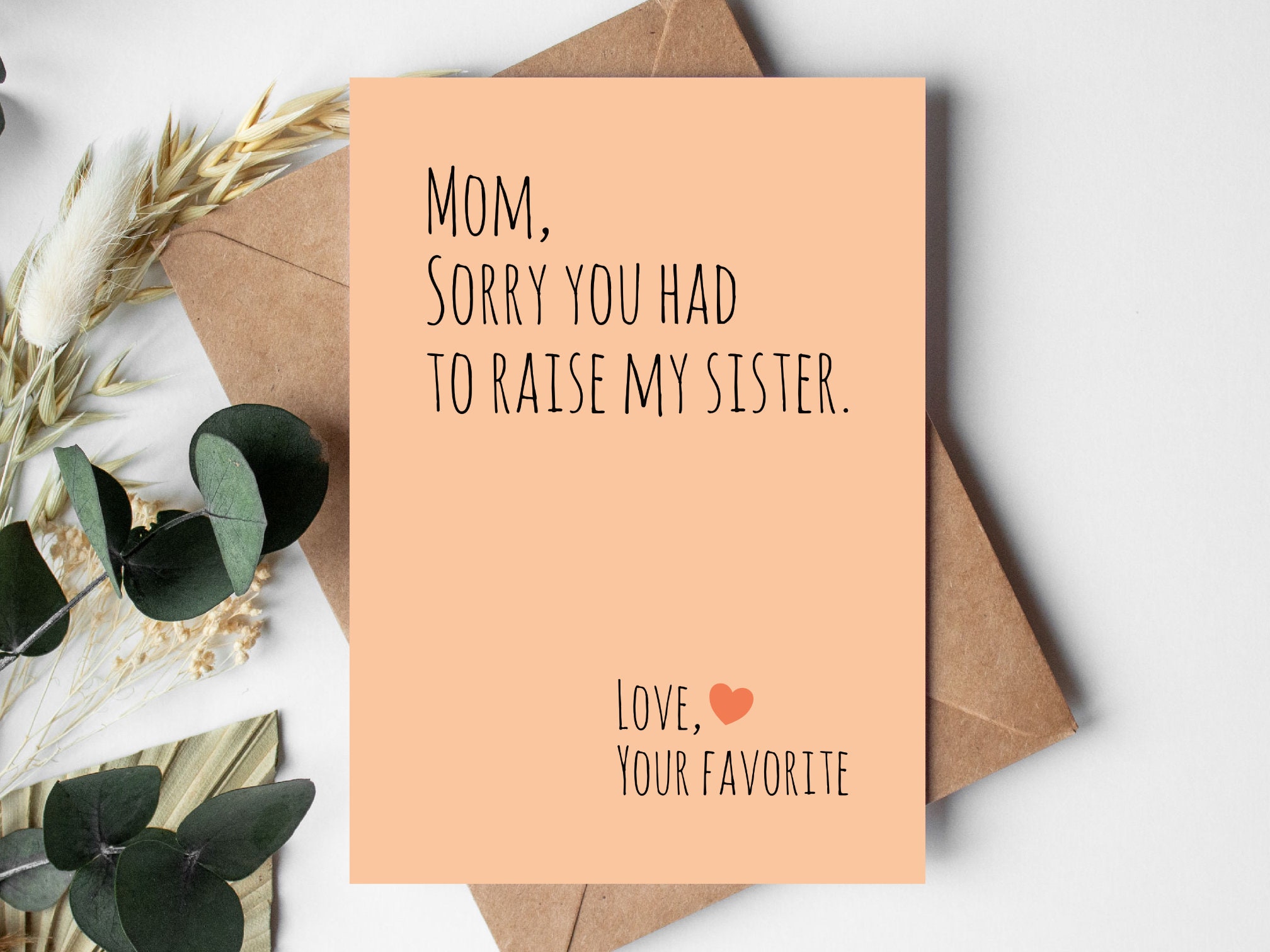 Funny Mothers Day Card PRINTABLE DOWNLOAD - Etsy
