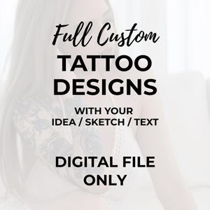 Design de tatuagem personalizada – Ideia de tatuagem temporária personalizada (Download digital)