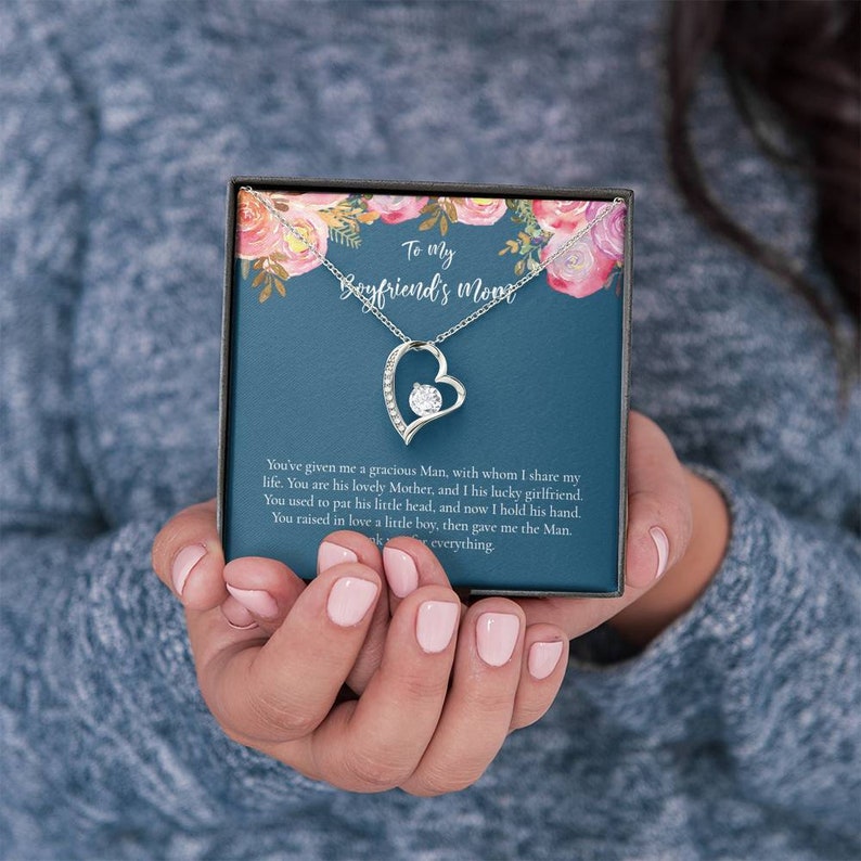 Birthday Gifts for Her Heart Necklace Boyfriend Mom Necklace