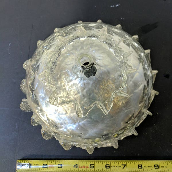 Cup, bottom piece of chandelier, blown glass replacement