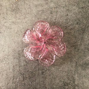 Rosette, spare parts in Murano blown glass, rose