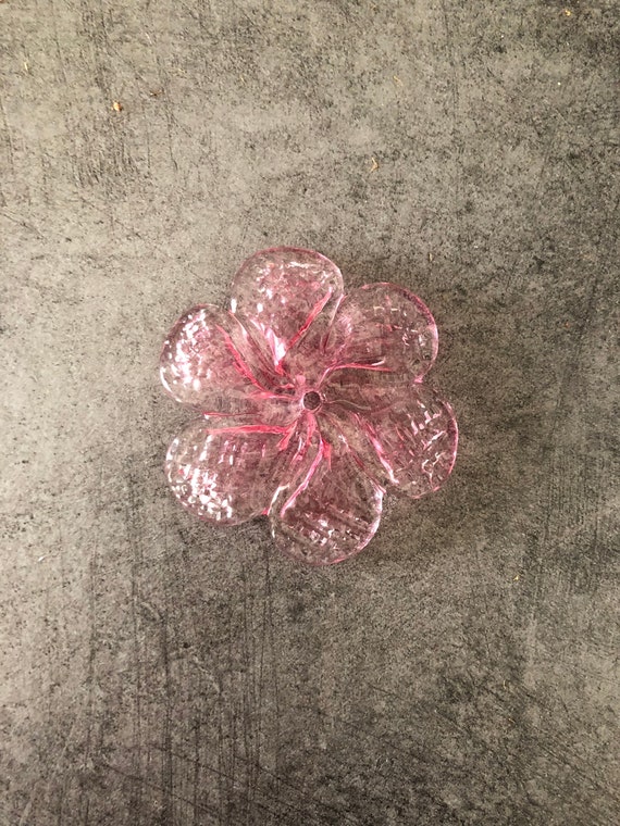 Rosette Spare Parts For Chandeliers By Venini Mirrors And Ceiling In Murano Blown Glass Rose Color
