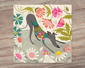 Greta Greyhound 10 Postcard Set | Whippet, Lurcher, Galgo, Podenco, Sighthound and Rescue Dog Lovers