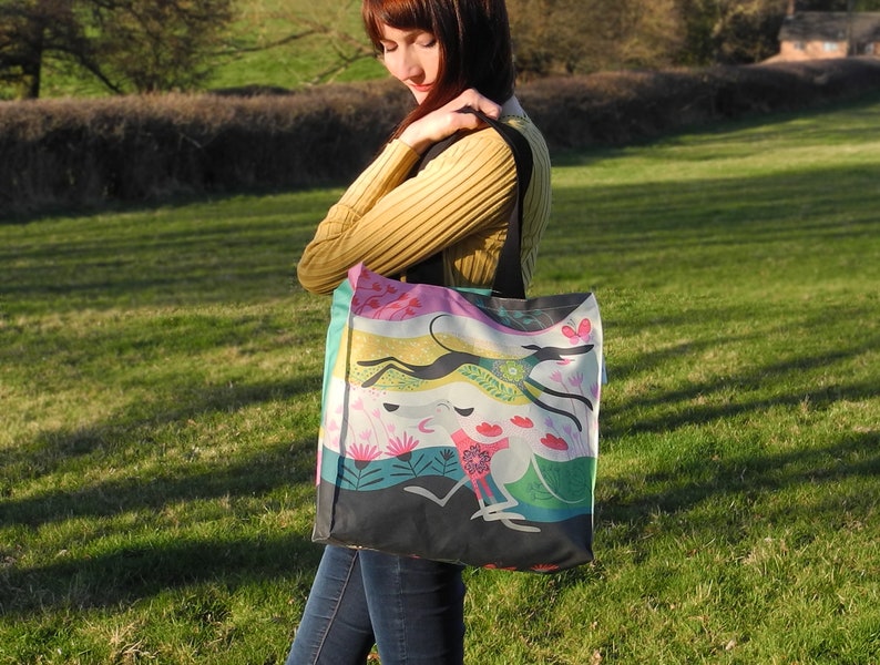 Zoomies Cotton Tote Bag Quirky Gift for Greyhound Whippet Etsy UK