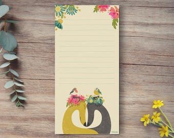 Hounds of Love Notepad, Greyhound, Whippet, Lurcher, Galgo, Sighthound & Rescue Dog Lovers Gift