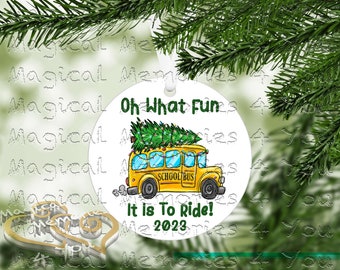 School Bus Driver  Ornament, Personalized Bus Driver appreciation gift, teacher gifts, personalization teacher gift, Christmas ornament 2023