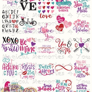 Valentines Day Pack 1 Waterslide Sheet