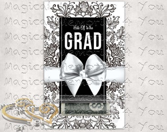 Hats off to the Grad Cash Card Holder, Gift Card Holder, Graduation Gift, Gift for grads, Class of 2023, College Graduation, grad party gift