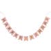 Happy birthday banner bunting in pink, blue, mint green, multi with gold letters | girls boys party | flags | garlands | metallic gold 