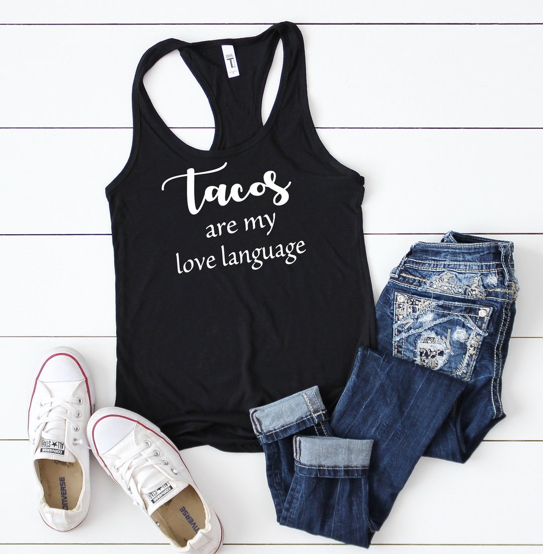 Women's Hoodie Dress - My Love Language Is Tacos (White Logo) main image 1