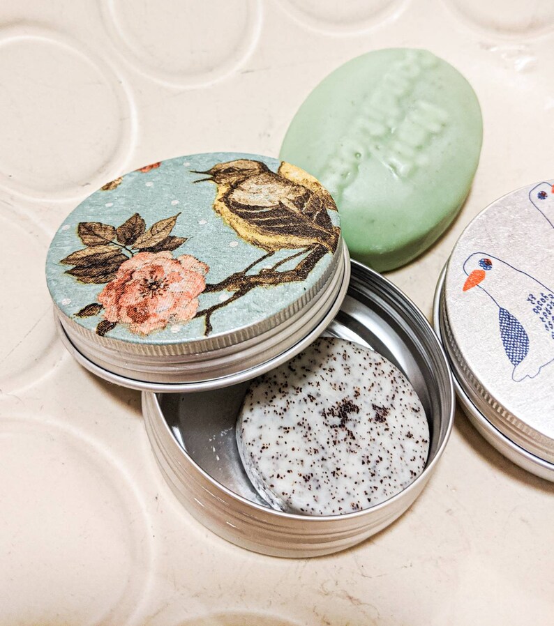 Round travel soap tins 60ml/ 2oz Etsy