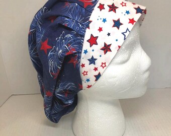 Stars and Stripes/ Valentines Operating Room Scrub Hat