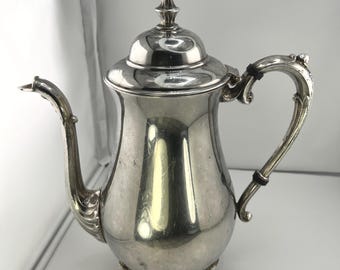 Vintage Sheridan Silver Plated Footed Tea Pot